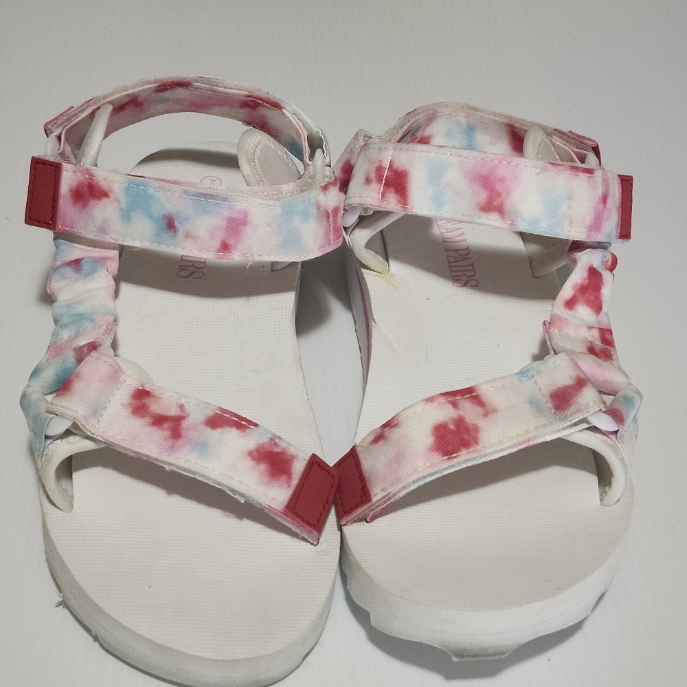 Red and Blue Sandals with Comfortable Fit